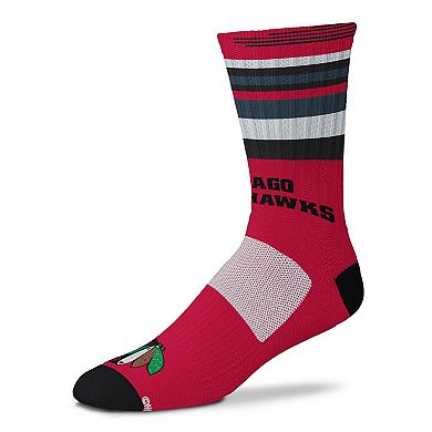 FBF NCAA Ohio State Buckeyes Rave Crew Socks - Men's Large Compression Socks