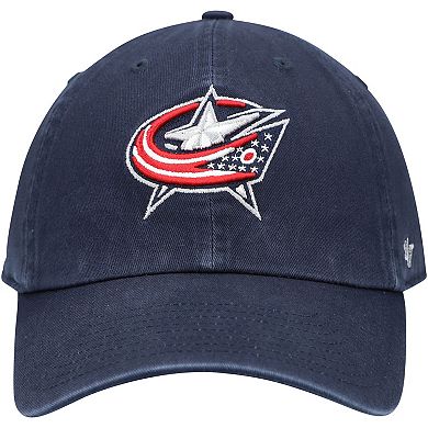Men's '47 Navy Columbus Blue Jackets Team Clean Up Adjustable Hat