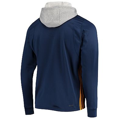 Men's adidas Navy St. Louis Blues Skate Lace AEROREADY Pullover Hoodie