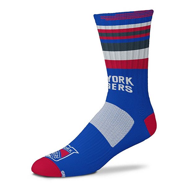 For Bare Feet New York Rangers Rave Crew Socks