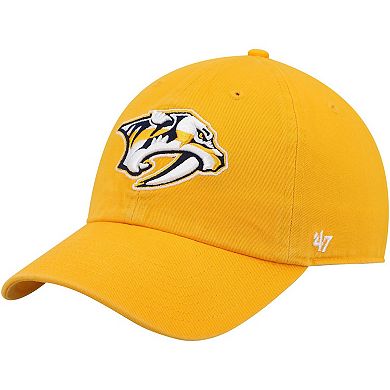 Men's '47 Gold Nashville Predators Clean Up Adjustable Hat