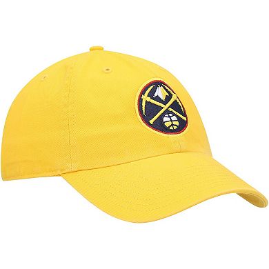 Men's '47 Gold Denver Nuggets Logo Clean Up Adjustable Hat