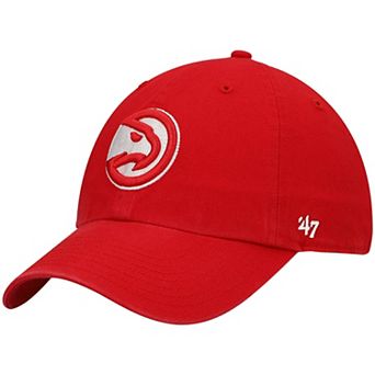 Men's '47 Red Atlanta Hawks Team Clean Up Adjustable Hat
