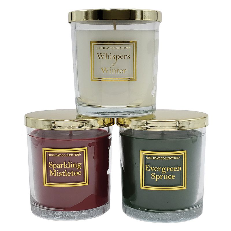 Holiday Home Collection Whispers of Winter, Sparkling Mistletoe, & Evergree