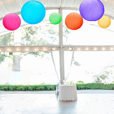 LumaBase Multi-Size Paper Lanterns 6-pack Set