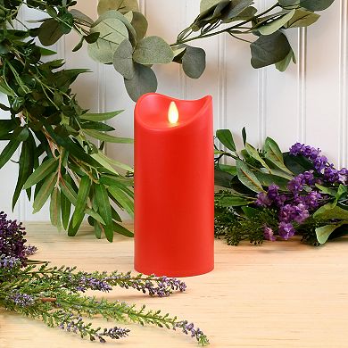 Battery Operated Moving Flame Pillar Candle
