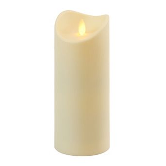 Battery Operated Large Moving Flame Pillar Candle