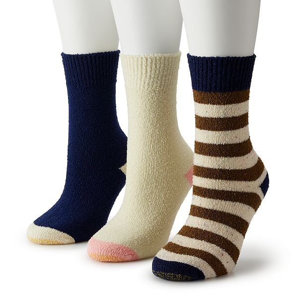 Women's GOLDTOE® Boucle Fashion Crew Sock 3Pack