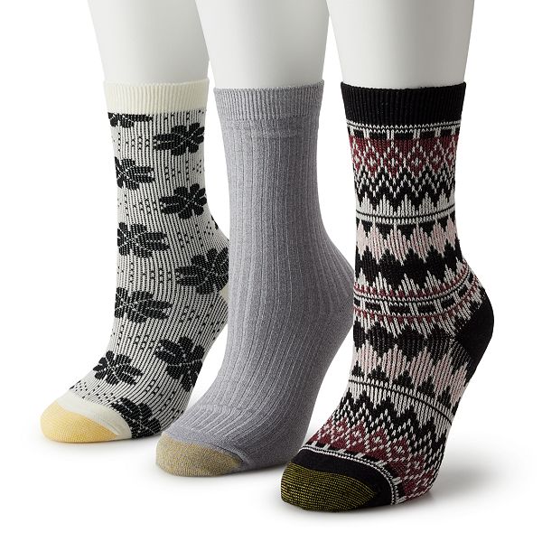 Women's GOLDTOE® Sparkle Tapestry Crew Sock 3Pack
