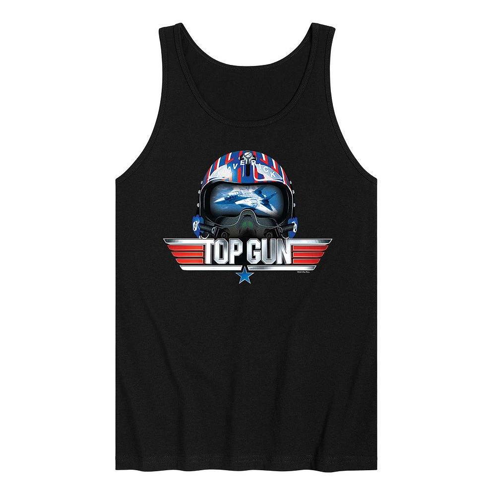 Men's Top Gun Maverick Helmet Tank Top
