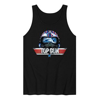 Men's Top Gun Maverick Helmet Tank Top