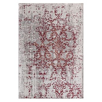 Rugs America Mason Brooks Jada Transitional Distressed Polar Symphony Area Rug