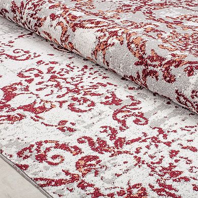 Rugs America Mason Brooks Jada Transitional Distressed Polar Symphony Area Rug