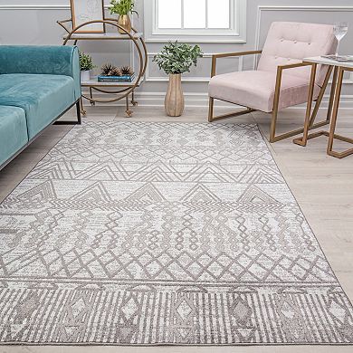 Rugs America Mason Brooks Jada Bohemian Geometric Mist Springs Area Rug