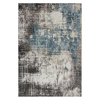 Rugs America Mason Brooks Jada Transitional Distressed Midnight Area Rug
