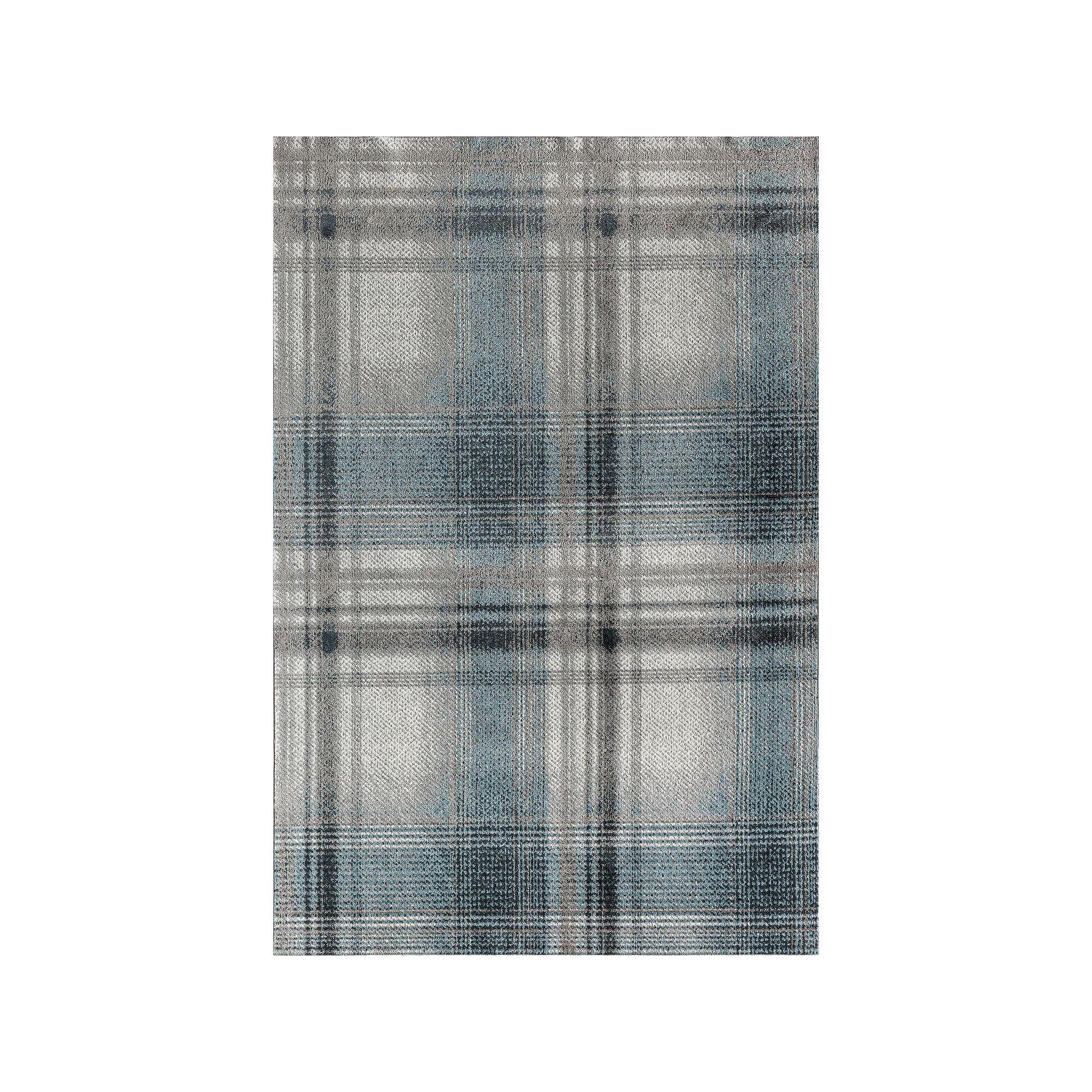 Rugs America Mason Brooks Jada Contemporary Plaid Baltic Rapids Area Rug