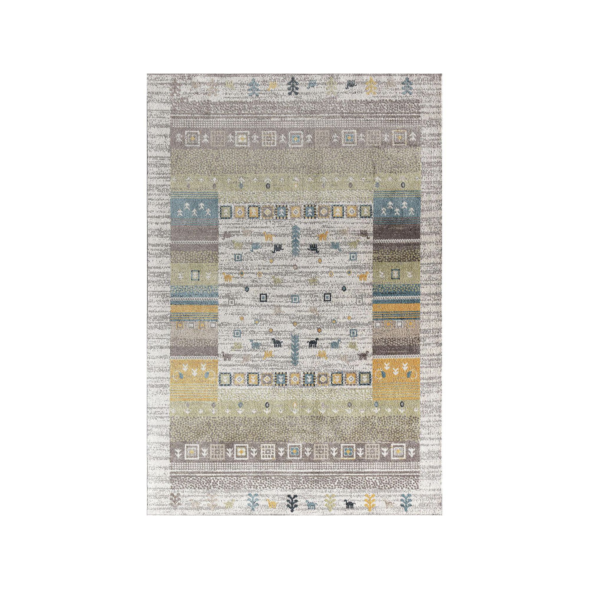 Rugs America Mason Brooks Jada Bohemian Tribal Pine Bayou Area Rug, Green B