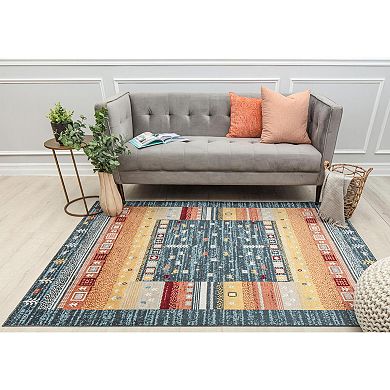 Rugs America Mason Brooks Jada Bohemian Tribal Twilight Bayou Area Rug