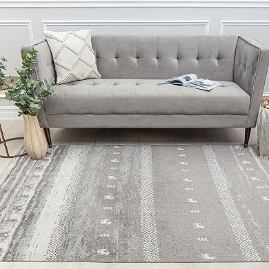 Rugs America Mason Brooks Jada Bohemian Tribal Coastline Constellation Area Rug