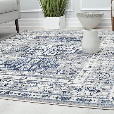 Rugs America Mason Brooks Gabriel Transitional Vintage Inky Sundara Area Rug