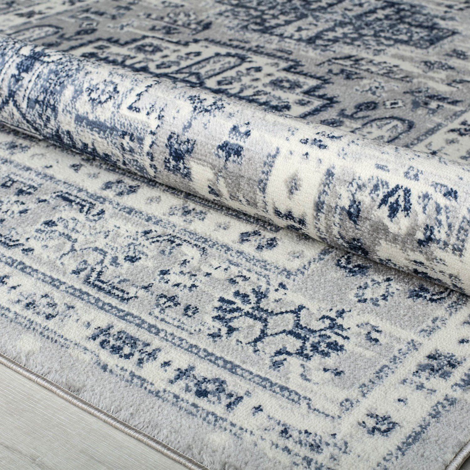 Rugs America Gabriel Inky Sundara 5x7 Rug - Soil And Stain Resistant Durable Construction Ideal For Living Room Dining Room Bedroom-533438