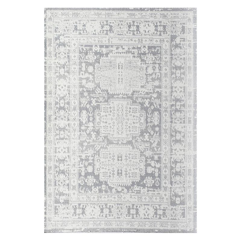 Rugs America Mason Brooks Gabriel Transitional Vintage Canvas Sundara Area Rug, Grey, 8X10 Ft