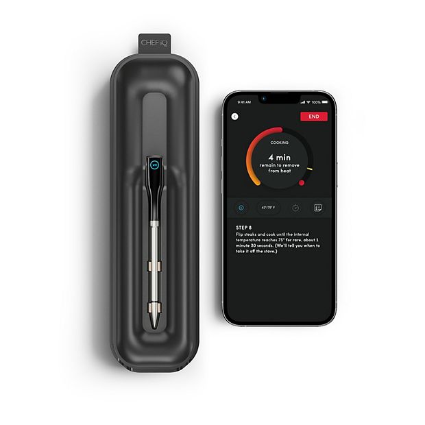 CHEF iQ Smart Wireless Meat Thermometer with 2 Ultra-Thin Probes