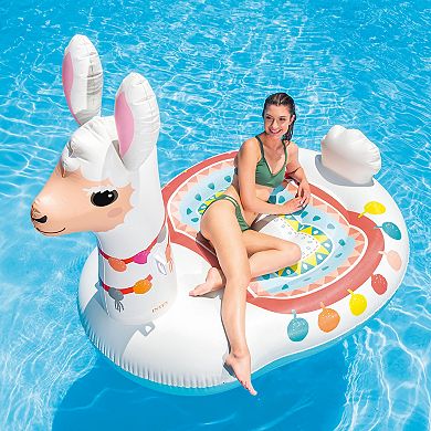 Intex 57294EP Giant Inflatable Mega Llama Island Ride On Swimming Pool Float