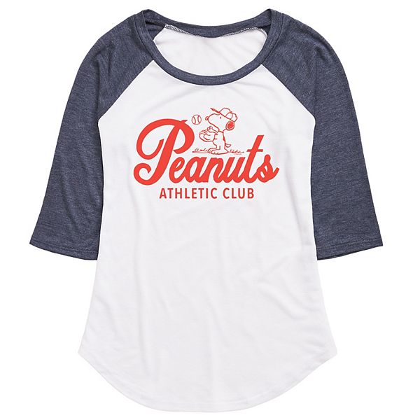 Juniors' Peanuts Athletic Club Raglan Sleeve Top