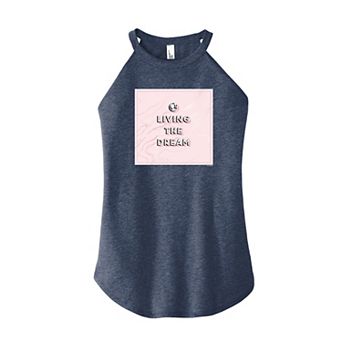 Junior's Barbie "The Dream" High Neck Graphic Tank Top