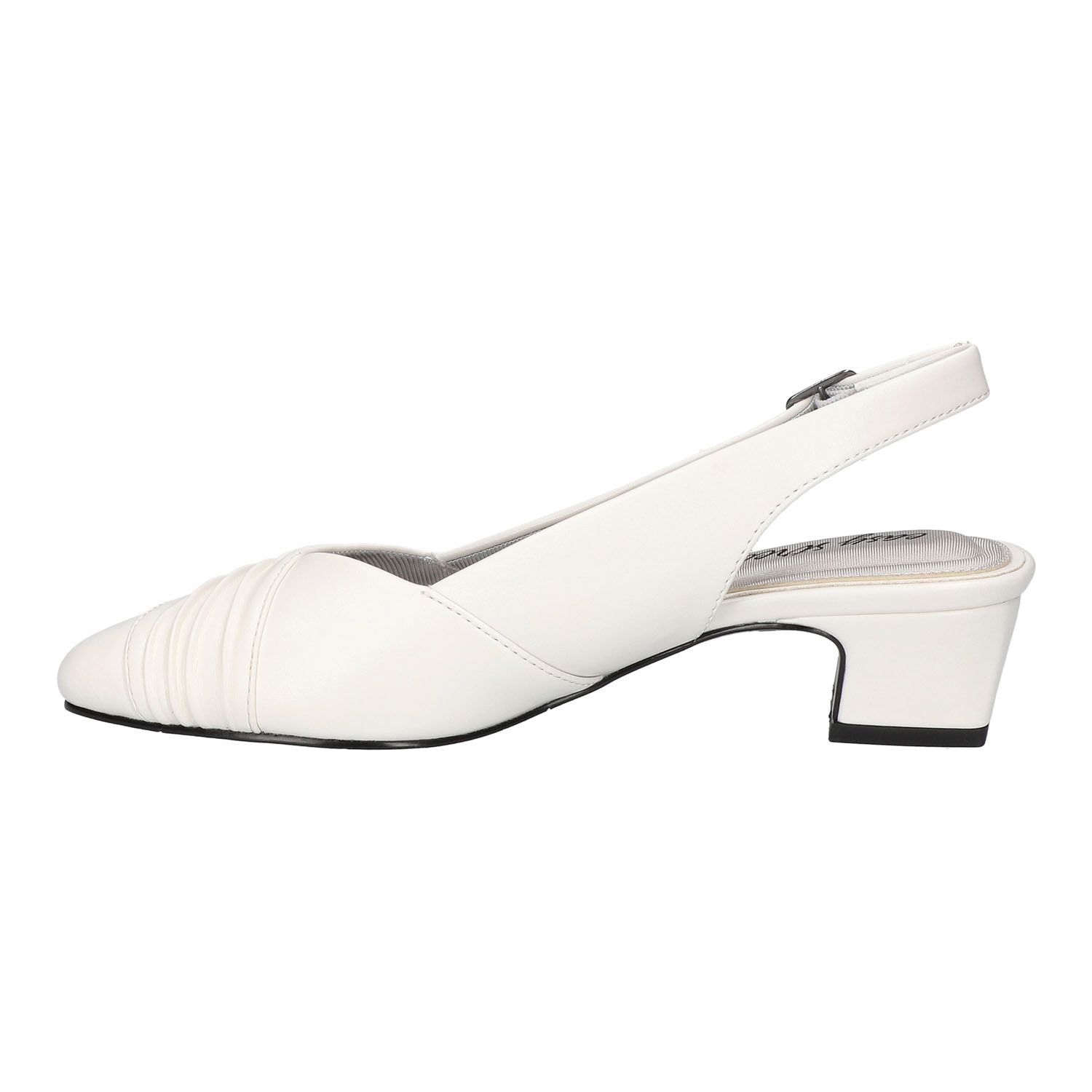 Chaussures Femme Easy Street Blanches Slingback - Taille US 6.5 Medium - Neuf Avec Emballage