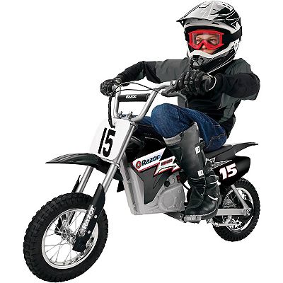 Razor MX400 Dirt Rocket 24V Electric Toy Motocross Motorcycle Dirt Bike Black