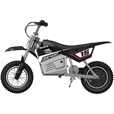 Razor MX400 Dirt Rocket 24V Electric Toy Motocross Motorcycle Dirt Bike Black