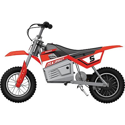 Razor MX350 Dirt Rocket Kids Electric Toy Motocross Motorcycle Dirt Bike Red