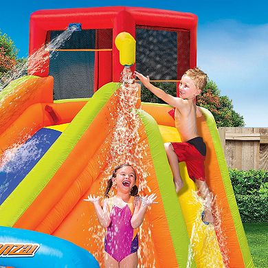 Banzai Lazy River Inflatable Outdoor Adventure Water Park Slide and Splash Pool