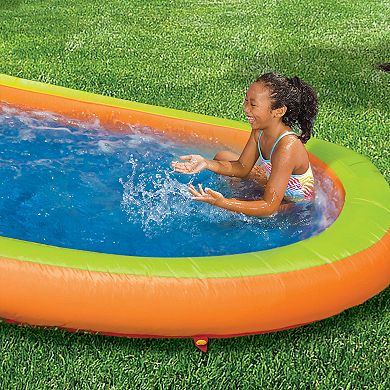 Banzai Lazy River Inflatable Outdoor Adventure Water Park Slide and Splash Pool