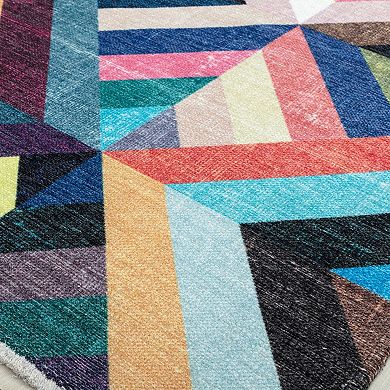Elizabeth Sutton Soho Geometric Modern Abstract Area Rug