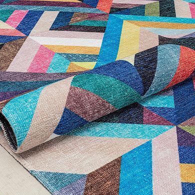 Elizabeth Sutton Soho Geometric Modern Abstract Area Rug