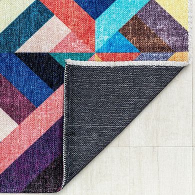 Elizabeth Sutton Soho Geometric Modern Abstract Area Rug
