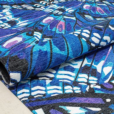 Elizabeth Sutton Soho Butterfly Modern Abstract Area Rug