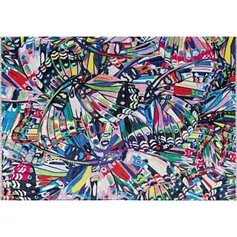 Elizabeth Sutton Soho Butterfly Modern Abstract Area Rug