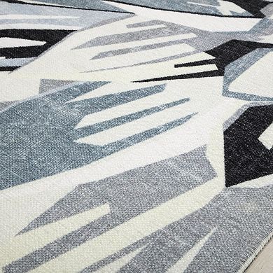 Elizabeth Sutton Soho Modern Floral Dahlia Area Rug
