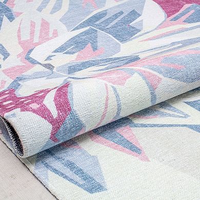 Elizabeth Sutton Soho Modern Floral Dahlia Area Rug