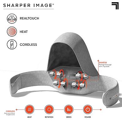 Sharper Image Realtouch Neck & Shoulder Heated Shiatsu Massager