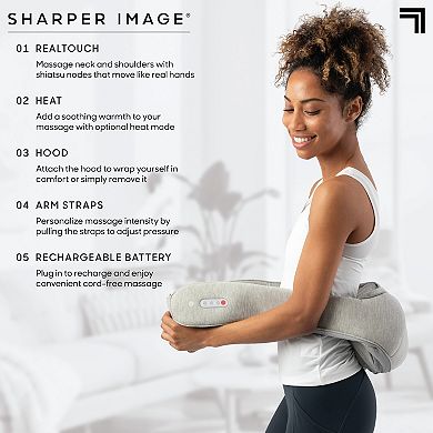 Sharper Image Realtouch Neck & Shoulder Heated Shiatsu Massager