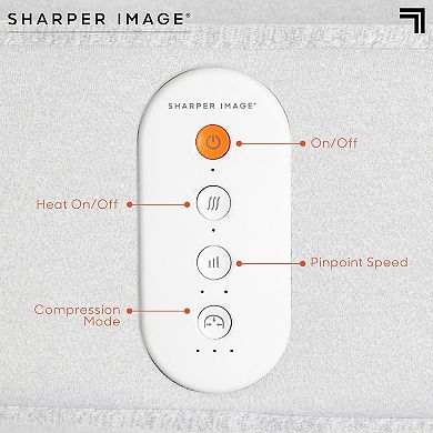 Sharper Image Acupressure Heated Foot Massage Ottoman