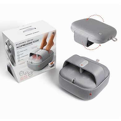 Sharper Image Acupressure Heated Foot Massage Ottoman