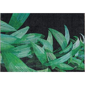 Elizabeth Sutton Soho Modern Floral Palm Area Rug