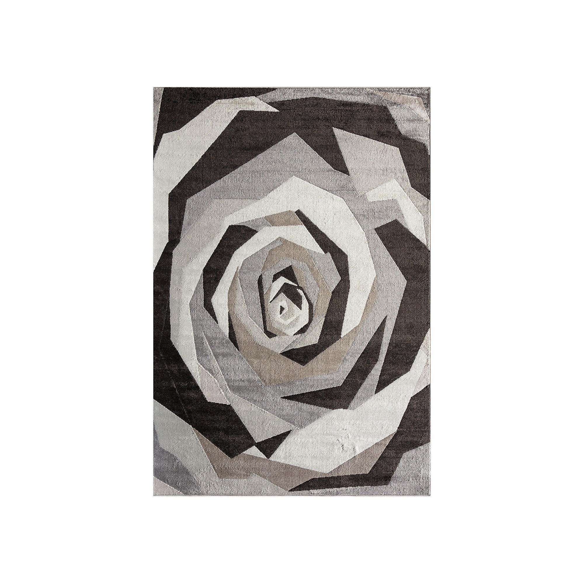 Elizabeth Sutton Vincenzo Modern Rose Area Rug, Late Bloomer