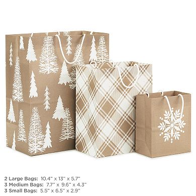 Hallmark Recyclable Holiday 8-pc. Gift Bag Set